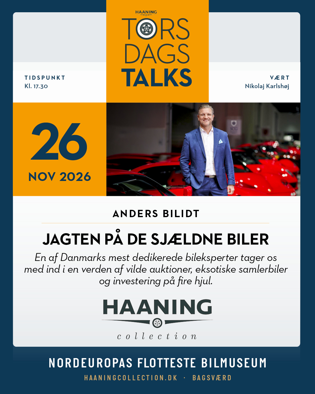 Torsdags Talks: Anders Bilidt — Jagten på de sjældne biler